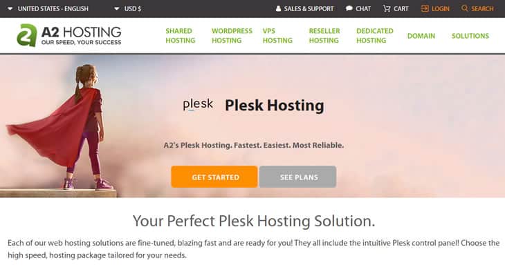 A2 Hosting Plesk Solution