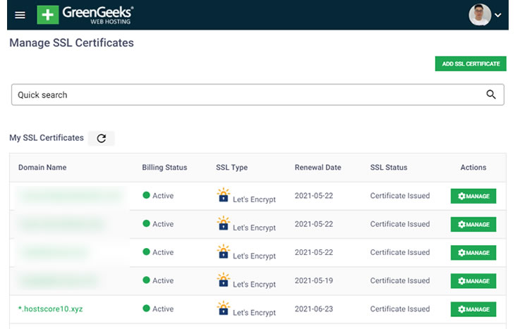 GreenGeeks Let's Encrypt SSL