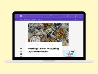 Hostinger - Pay with Bitcoin