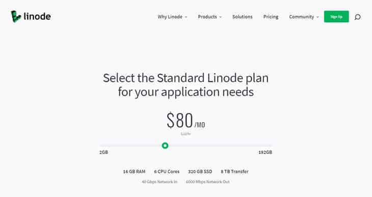 Standard Linode plans